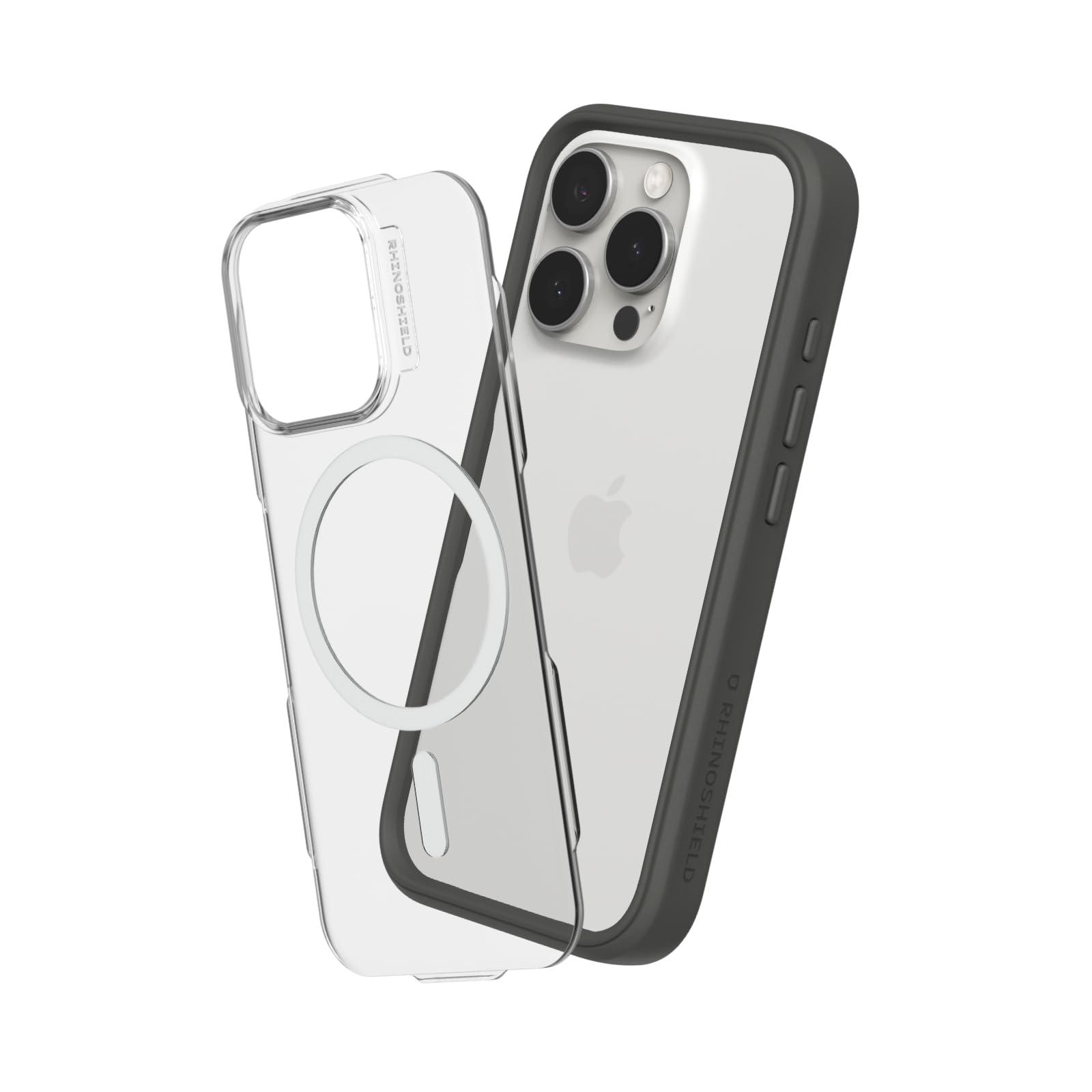 RHINOSHIELD Modular Case Compatible with MagSafe for [iPhone 16 Pro] | Mod NX - Superior Magnetic Pull Force, Customizable Heavy Duty Protective Cover 3.5M / 11ft Drop Protection - Graphite
