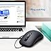 VicTsing USB Wired Mouse [3200 DPI] with 4 Adjustable DPI (3200/2400/1200/800), Computer Mouse Optical Mouse for PC, Laptop, Mac, Desktop (5ft Cord)