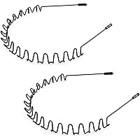 Metal Headbands,2 Pcs Metal Hair Bands for Men Women's Headbands,Wavy Sports Headband,Unisex Sport Fashion Hair Band Accessor