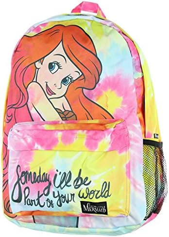 Loungefly The Little Mermaid Ariel Tie Dye School 16 inch Backpack