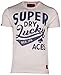Superdry Men's Lucky Aces Graphic T-Shirt, Phoenix Grey Grit, X-Large