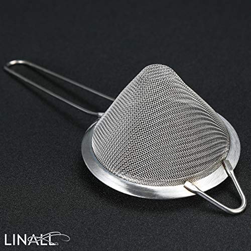 Feinmaschiges Sieb für Bars, Edelstahl, konisches Sieb für Cocktails, Getränke, Barsieb, Bar-Werkzeug, 8,9 cm, 2 Stück – Bild 6