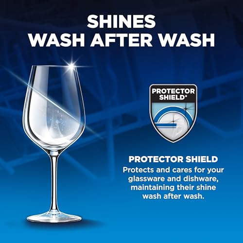 Finish® Quantum® Infinity Shine® Dishwasher Detergent Pods, 3 Chamber Formula with PowerBall, 2X Grease Fighting*, 24H Dried-On Stains, Shine Protection, No Pre-Rinse, 70 Tabs