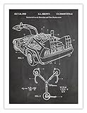 Back to The Future Delorean Time Machine 18X24 Poster
