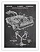 Steves Poster Store DELOREAN TIME MACHINE POSTER BACK TO THE FUTURE MOVIE CAR BLACKBOARD 1985 US PATENT ART RETRO PRINT 18X24 AUTO JOHN FLUX CAPACITOR GIFT