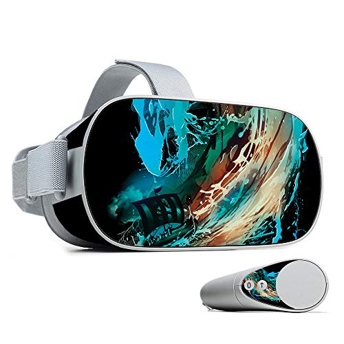 MightySkins Skin for Oculus Go - Big Wave | Protective, Durable, and Unique Vinyl Decal wrap Cover | Easy to Apply, Remove, and Change Styles | Made in The USA