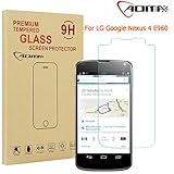 Aomax® For LG Google Nexus 4 E960 Tempered Glass Screen Protector [Superslim 0.26mm,2.5D Round Edge,9H Hardness] [Retail Package] (LG Google Nexus 4 E960 Glass)