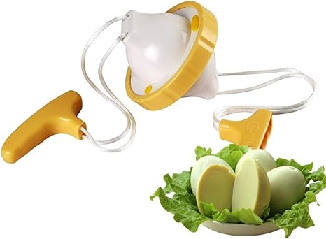 Amazon Zhili ツール調理卵スクラン金の卵シェーカーミキサースクランブルエッグウィスクインサイドザ シェルマニュアルキッチンを投げます Color Yellow エッグカッター オンライン通販