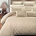 Royal Hotel Bedding 7 Piece King/Cal-King Sara Jacquard Duvet Cover Set