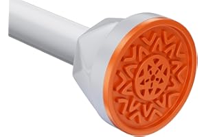 TITGIPE Shower Curtain Rod 32-80 Inches, No Drill Tension Rod, Never Rust Anti-Slip, White