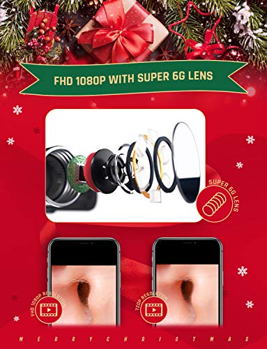 Ear Camera, 1080P FHD Wireless Ear Scope, Super Light Lens WiFi Ear Endoscope, Ear Otoscope Camera with 3-Axis Gyroscope, Ear Wax Removal Endoscope, Compatible with Smartphone and Tablet - Thumbnail 2