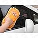 uxcell® Car Microfiber Chenille Wax Sponge Pad Dark Orange
