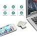 iPhone Flash Drive 64GB USB 3.0 SD Memory Card Reader, RAVPower MFi Lightning Jump Thumb Pen Drive, External Storage Expansion for iPad iPod iOS Mac Windows PC [Upgraded Version]