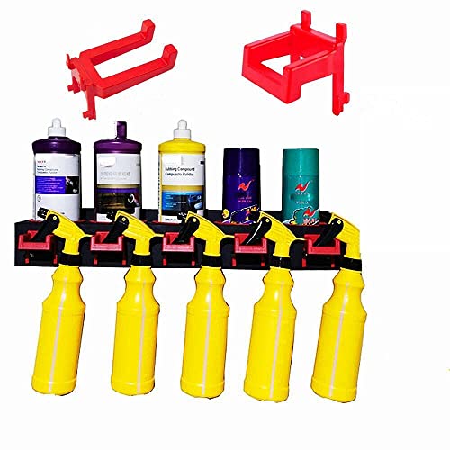 DALLYOUGU Spray Bottle Rack Storage,Spray Bottle Holder Wall Mount