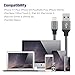 EverDigi 3Pack 6FT Lightning to USB Cable, Premium Nylon Braided Charging Cable Cord Compatible with iPhone 7/7 Plus/6/6s/6 plus/6s plus, iPhone 5/5s/5c,iPad, iPod & More (Black)