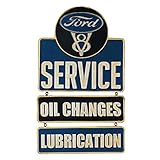 Open Road Brands Ford Service Embossed Metal Linked Sign