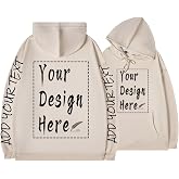 Customized Zone Custom Unisex Hoodies With Your Design Text Photo, Personalized For Men/Women On Front Back Sleeves