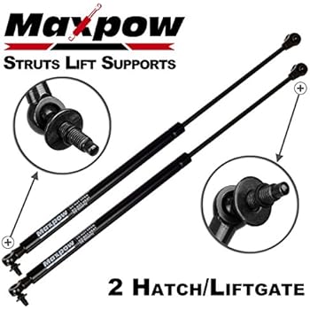 Maxpow 2 Pcs Gas Charged Liftgate Lift Support 55394323AA Compatible With Jeep Grand Cherokee 2005 2006 2007 2008 (Type With Torx Ends) With Out Power Liftgate