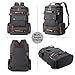 Canvas Backpack, Yousu Mens Large Travel Duffel Bags Fashion Multi Functional Backpacks Canvas Rucksack Vintage Outdoor Traveling Daypack Black