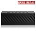 HUSSAR Bluetooth Speakers, 16W Portable Wireless Speaker, Premium Sound with Enhanced Bass and Selectable Sound Effects, IPX5 Waterproof, Built-in Mic with Siri, Black
