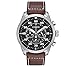 Citizen Eco-Drive Men's Stainless Steel Leather Avion Watch