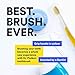 MOUTHWATCHERS Soft Flossing Toothbrushes for Kids, Yellow, Ultra Clean Manual Toothbrush for Sensitive Teeth & Gums, by Dr. Plotka
