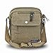 Harwish Men's Multifunctional Canvas Messenger Handbag Outdoor Sports Over Shoulder Crossbody Side Bag