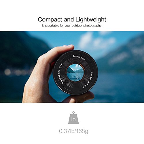 7Artisans 50 mm F1.8 manuel APS-C objectif fixe pour Fuji X Mount appareil photo sans miroir comme Fuji X-A1 X-a10 X-A2 X-a3 X-at X-M1 X-m2 X-T1 X-T10 X-t2 X-t20 X-Pro1 X-pro2 X-E1 X-E2 X-E2s - Image 5