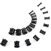 TBOSEN Precise Dimensions Stainless Steel Set Double|Single Flare Tunnel Screw Gauge Ear Expander Stretching Kit Piercing Mixed Size