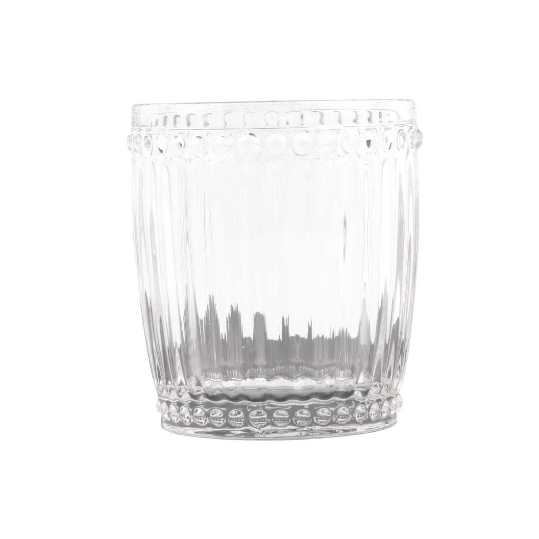 Olympia Baroque Whiskey Glasses Clear 325ml (6 Pack) -Drinkware, Kitchen, Bar Cocktail Glasses Set CW397