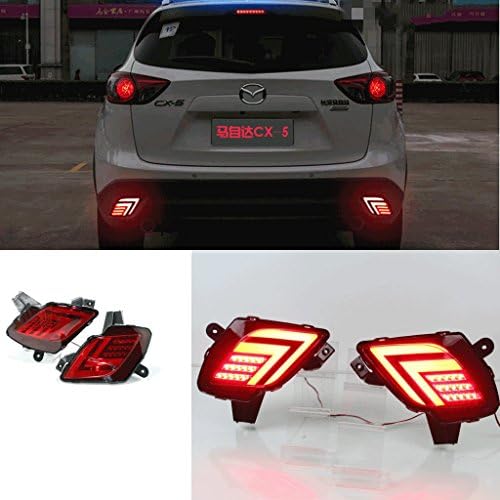New Hot Rear Bumper Reflector Fog Lamp LED Brake Lights Night Driving Lights DRL for 2013-2016 Mazda CX-5