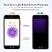 iPhone 7 8 Screen Protector, HUMIXX 3D Touch Edge to Edge 9H Blue Light Filter Full Coverage Shockproof Tempered Glass Film for Apple iPhone 7 8 (Black Anti-Blue Light)