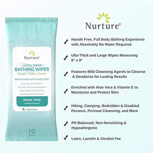 1 Ultra+Thick+Rinse+Bathing+Cloths+Requiring