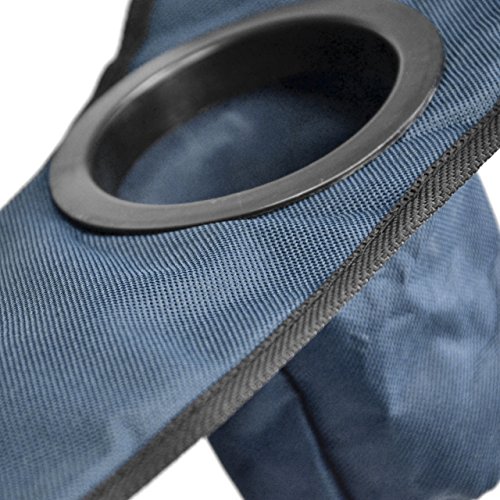 [- Divero Faltstuhl Angelstuhl XL mit Armlehnen Getränkehalter extra breit stabil bis 160 kg g