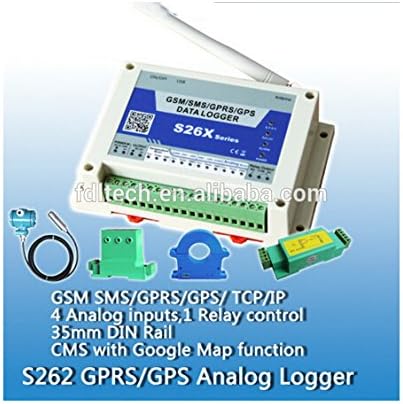 Lhbc S262 GSM Gprs Analog Logger with 4 Analog Inputs Monitor ,Temperature Data Logger