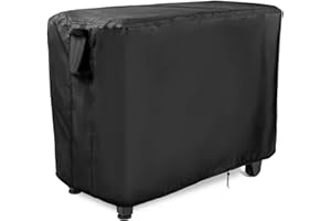 Andacar Prep Table Cover, Outdoor Tool Chest Cover Cooler Cart Cover for Keter Unity XL Portable Bar Rolling Outdoor Table Cover Patio Storage Box Waterproof Storage Cabinet Cover (52inch)