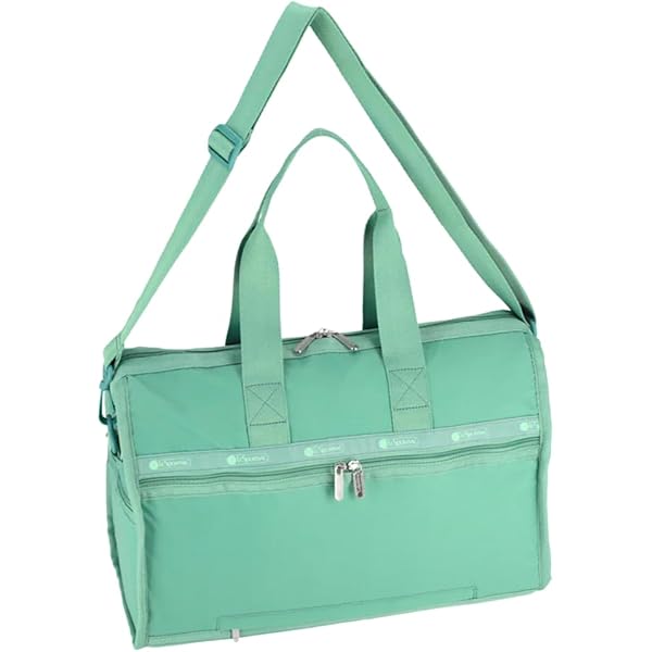 LeSportsac Sage Green Deluxe Medium Weekender Crossbody Bag
