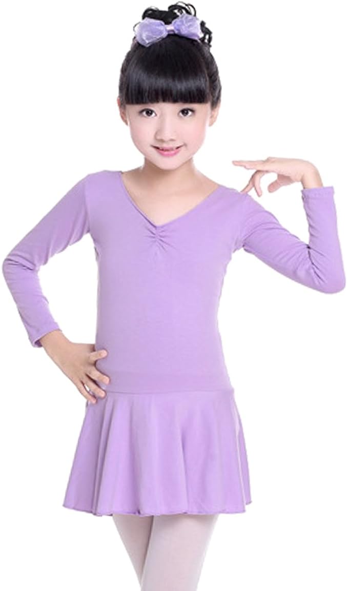 purple ballet leotard with skirt