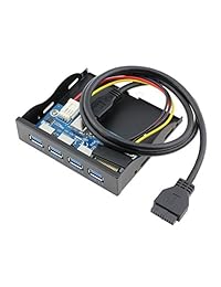 MOSTOP Panel frontal Panel frontal Hub USB con 4 puerto USB 3.0