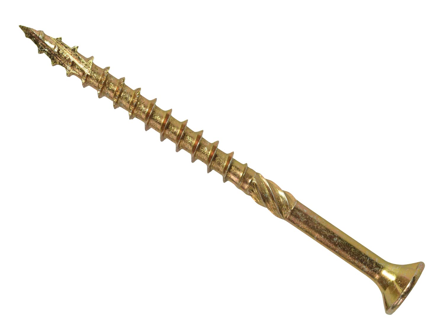 ForgeFast Elite Fast-Start Woodscrews | 6.0 x 200mm | Zinc Yellow | Box 100