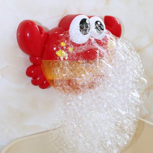 Gosear Bubble Machine, Bubble Blower, Bubble Maker Cute Funny Crab Shape Music Bubble Maker Machine Blower Toy with 12 Songs for Children Kids Baby Showers Bath Swimming Pool Bathtub - Thumbnail 6