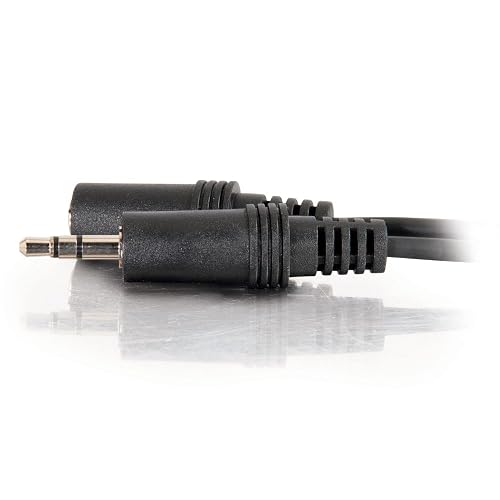 GNS 6FT 3.5mm Male To Female Audio Extension Cable – Stereo, Black, Round Cord
