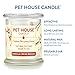 One Fur All Pet House Vanilla Candle for Pet Odor, Plant Based Soy Candle with a Cotton Wick and a 60 Hour Burn Time - Vanilla Crème Brulee