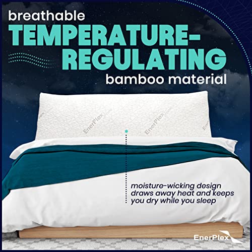 EnerPlex Body Pillow for Adults Adjustable 54 x 20 Inch Long Pillow