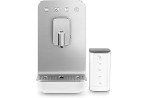 Smeg Automatic Espresso Machine with Milk System, 5 Coffee Drinks, Thermoblock Heating System, Built-in Coffee Grinder, Aesth