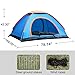 Allnice Outdoor Automatic Pop up Tent Instant Setup Lightweight Portable 2 Person Tent Camping Traveling Picnic UV Protection Sunshade Shelter Tent with Carry Bag