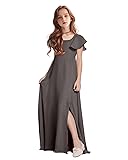 TAISHAN Junior Bridesmaid Dress for Wedding Ruffle