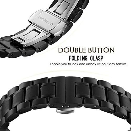 Stainless Steel Watch Band,PluWatch Quick Release Premium Metal Business Replacement Bracelet Strap for 24mm 22mm 20mm 18mm Watch Band