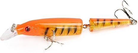 Amazon Co Jp Xubaofu ミノー釣りルアー9グラム10 5センチメートルマルチジョイントセクションクランクベイトシーバスハードベイト パイクジャークベイトペスカ鯉釣り 色 A ホーム キッチン