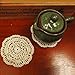 kilofly Small Crochet Cotton Lace Coasters Doilies Pack Set, 4pc, Beige, Round, 4 inch